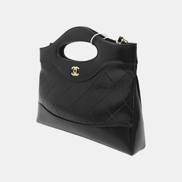 CHANEL 31 Nano Quilted Calfskin Black