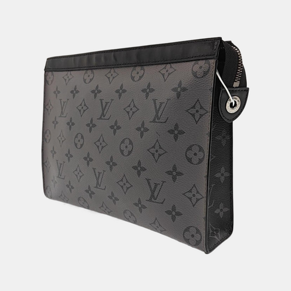 Pochette Voyag MM Monogram Coated Canvas Gray