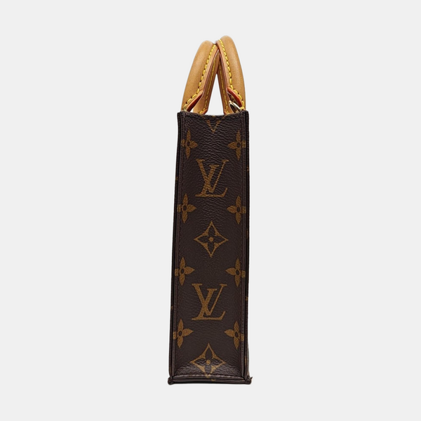 SAC PLAT Mini Monogram Coated Canvas Brown