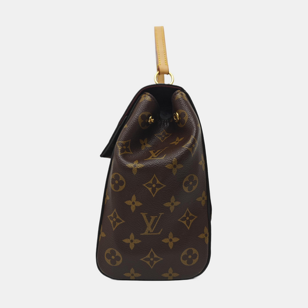 CLUNY MM Monogram Coated Canvas Brown