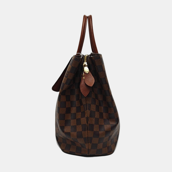 ASCOT Damier Ebene Coated Canvas Brown