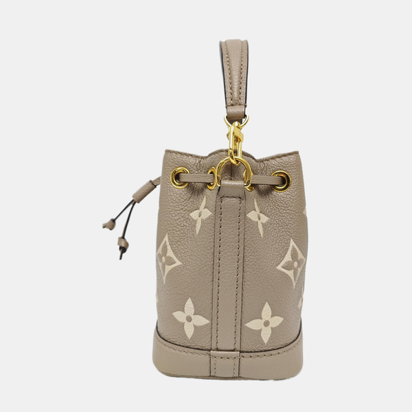 NOÉ Nano Monogram Calfskin Gray