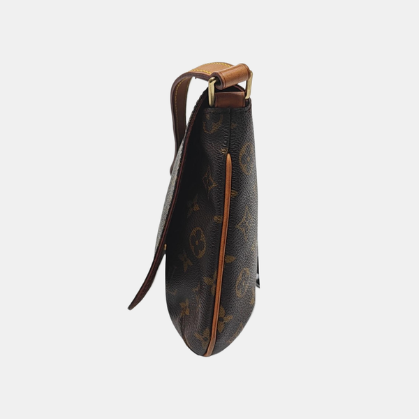 MUSETTE TANGO Monogram Coated Canvas Brown