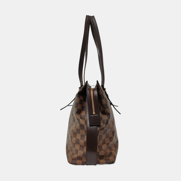 CHELSEA Damier Ebene Coated Canvas Brown