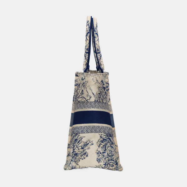 Book Tote Medium Canvas Blue