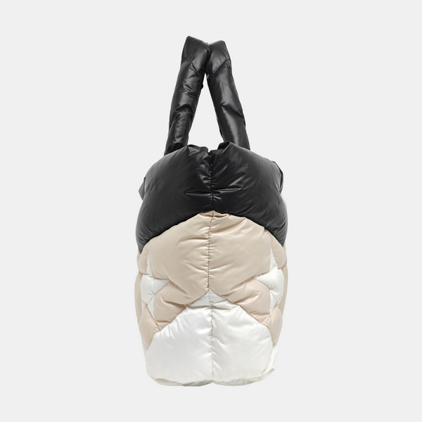 Quilted Nylon Tote Bag Multicolor