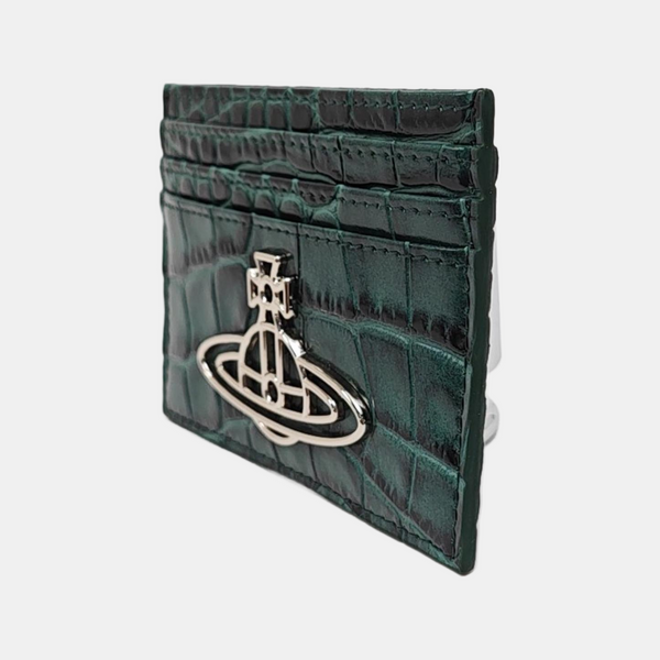 Calfskin Card Holder Green
