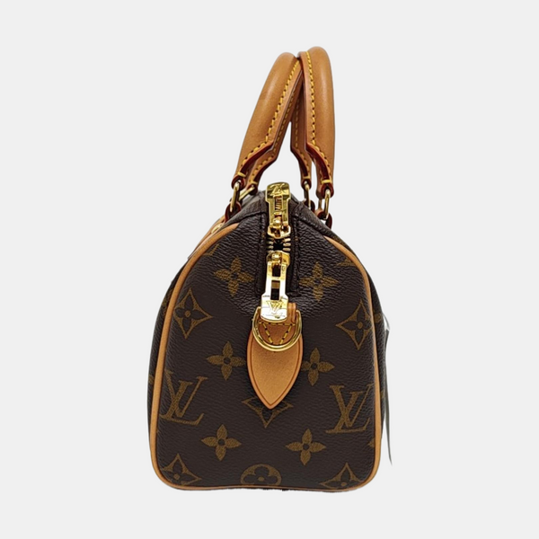 SPEEDY 20 Monogram Coated Canvas Brown