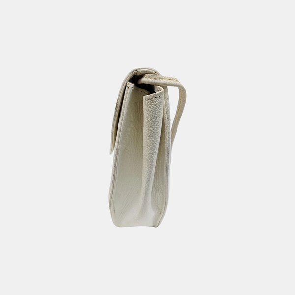 Calfskin Shoulder Bag White