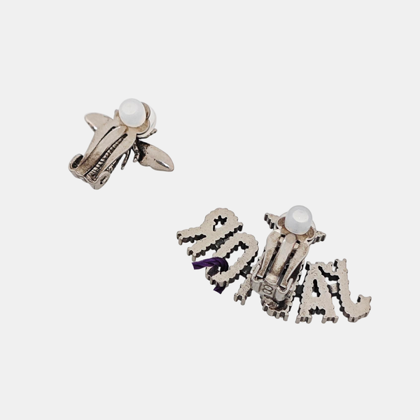 J'adior Metal Silver Clip On Earrings