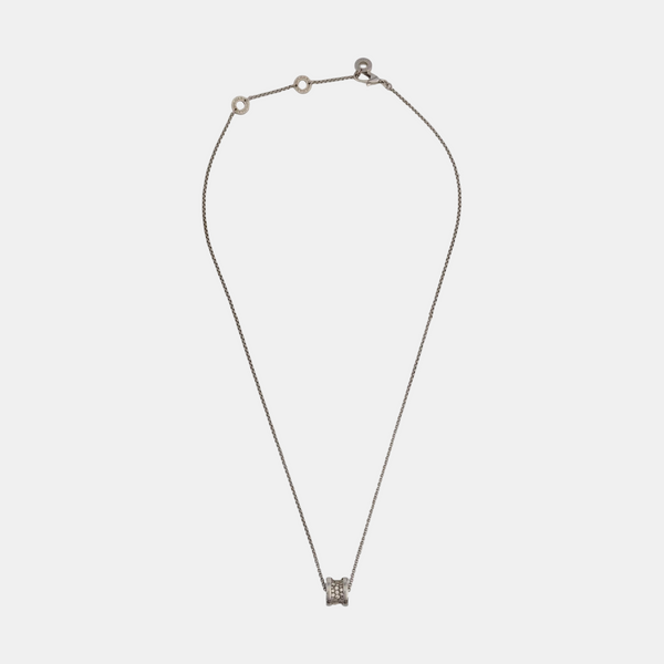 B.ZERO1 18k White Gold Silver Necklace