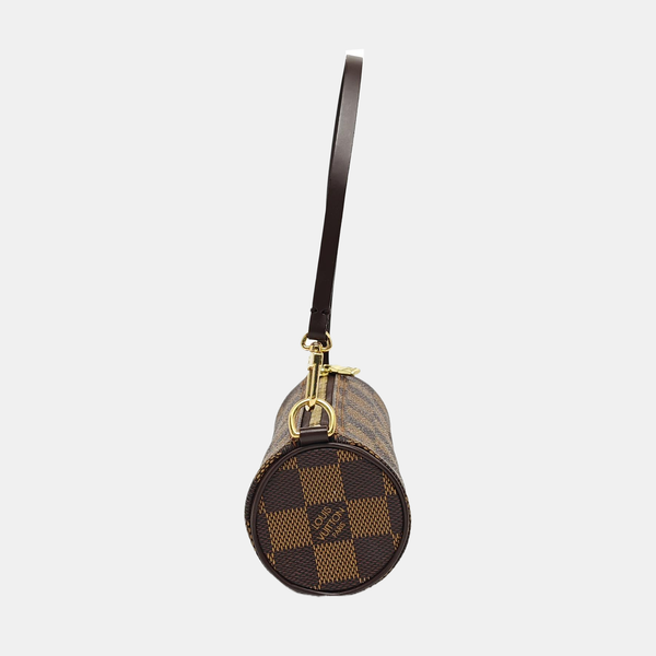 PAPILLON Mini Damier Ebene Coated Canvas Brown