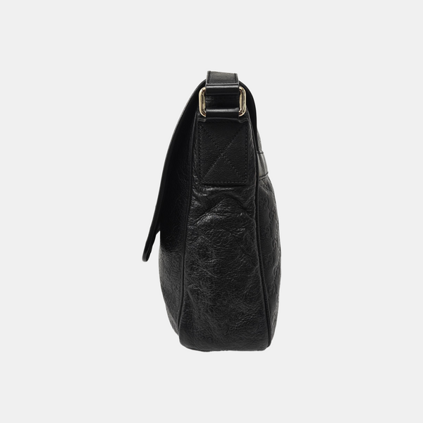 Ligne Shima Monogram Calfskin Black