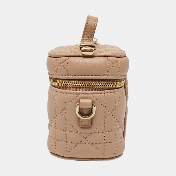 Lady Dior Super Mini Quilted Lambskin Pink