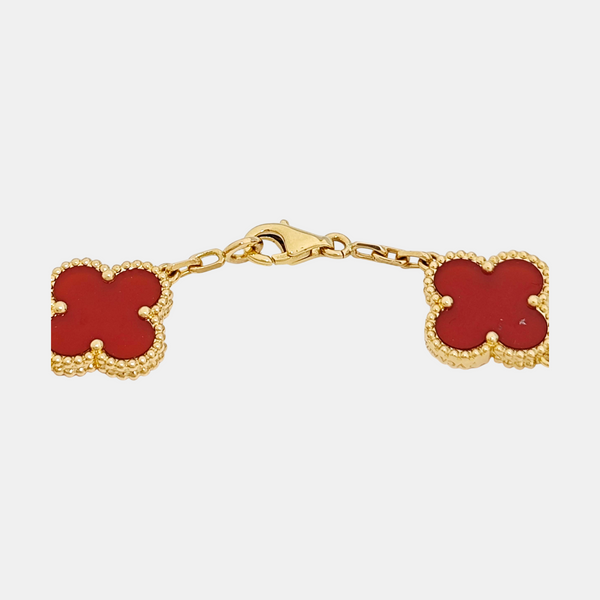 Vintage Alhambra 18k Gold Bracelet