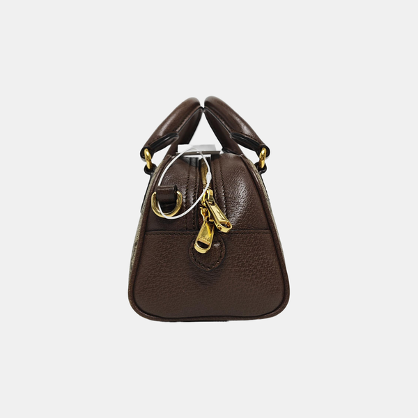 Ophidia Mini Monogram Coated Canvas Beige