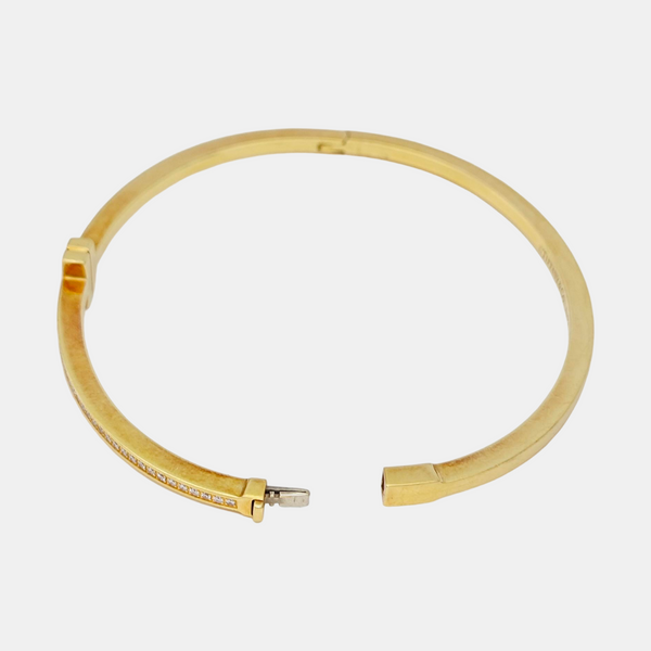 Tiffany T 18k Gold Bangle