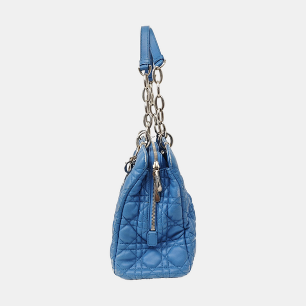 Dior Soft Cannage Calfskin Blue