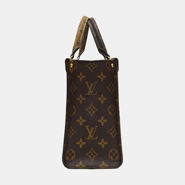 ONTHEGO PM Monogram Coated Canvas Brown
