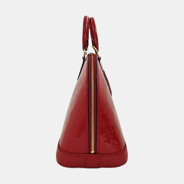 ALMA PM Monogram Patent Leather Red