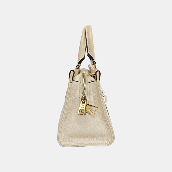ONTHEGO EAST WEST PM Monogram Calfskin White