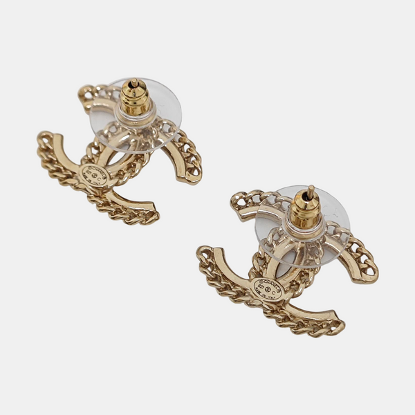 Metal Gold Stud Earrings