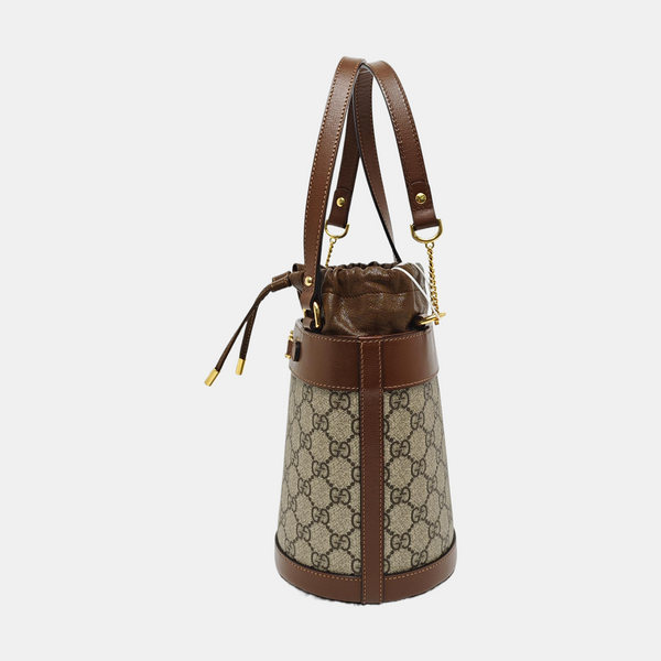 Horsebit 1955 Small Coated Canvas Beige