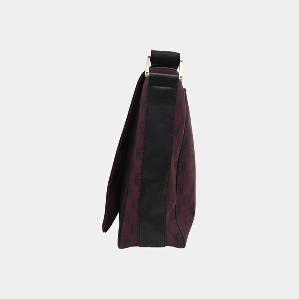 Coated Canvas Shoulder Bag Red
