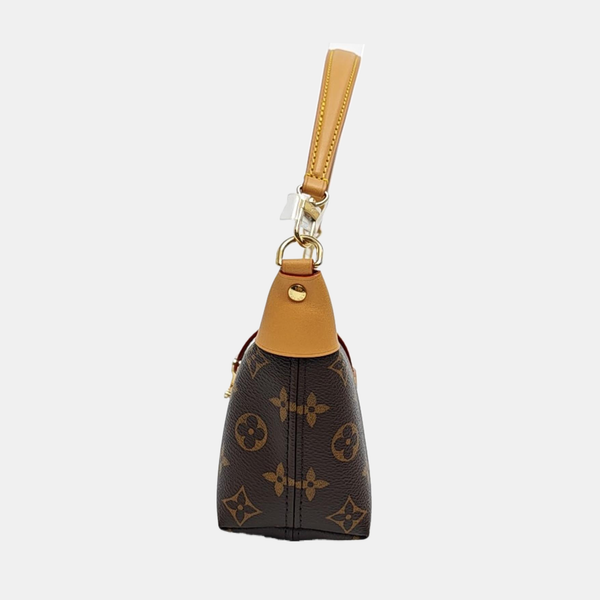 Pochette Mia Monogram Coated Canvas Brown