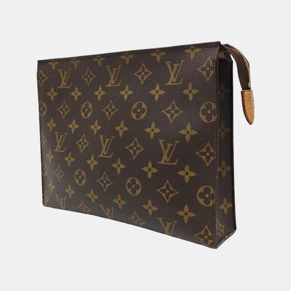 TOILET POCKET 26 Monogram Coated Canvas Brown