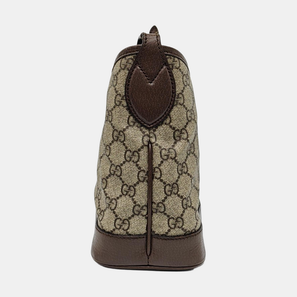 Ophidia Large Monogram Coated Canvas Beige