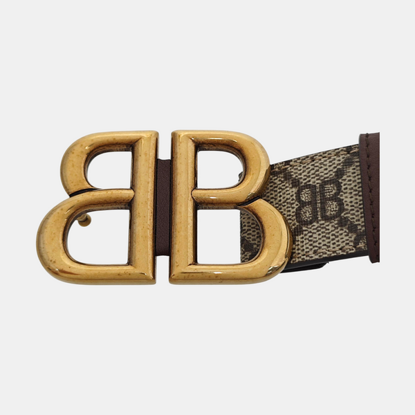 Coated Canvas Belt Brown