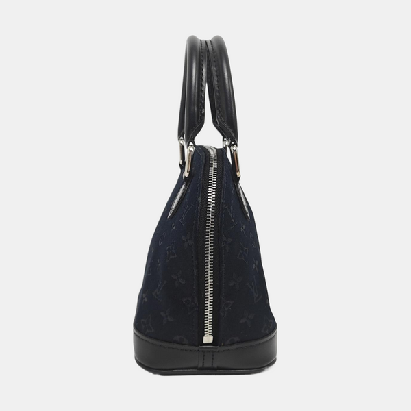 ALMA Mini Monogram Silk Satin Black