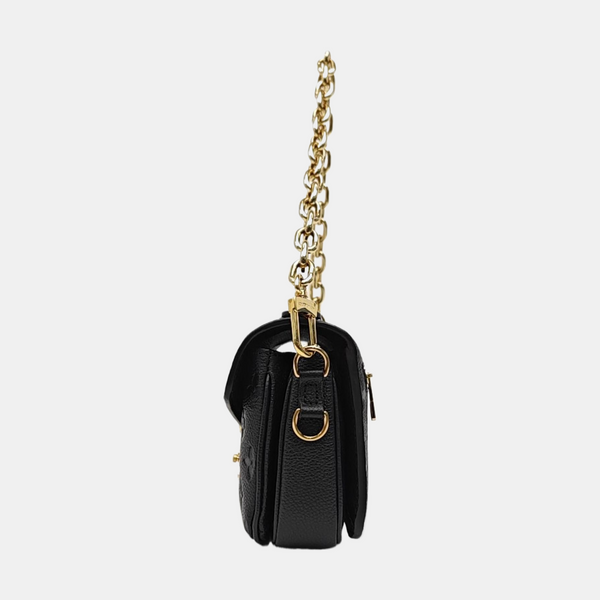 MÉTIS EAST WEST Monogram Calfskin Black