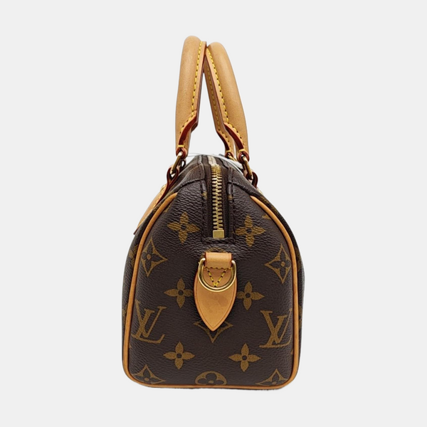 SPEEDY 20 Monogram Coated Canvas Brown