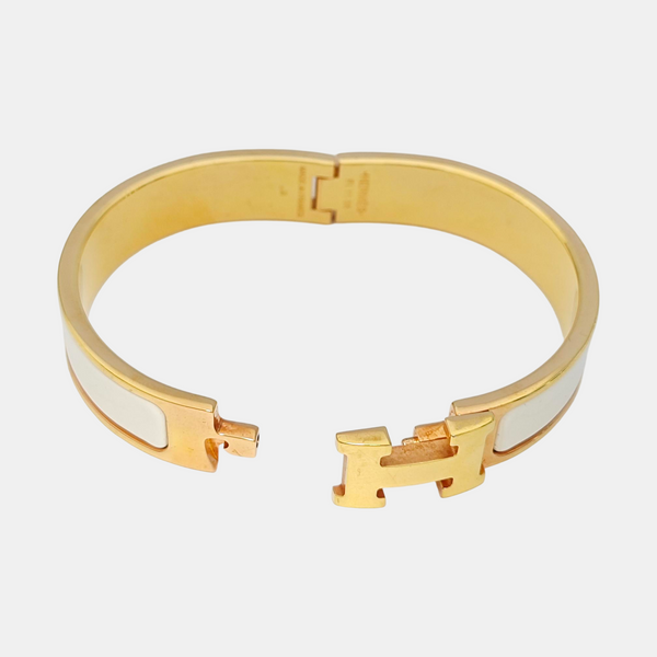 Clic H Metal Gold Bangle
