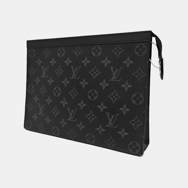 Pochette Voyag MM Monogram Coated Canvas Black