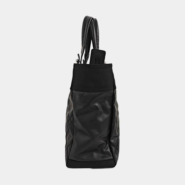 PARIS BIARRITZ Large Quilted Coated Canvas Black
