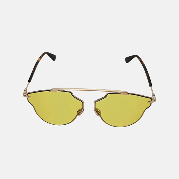 Gafas de sol metálicas amarillas