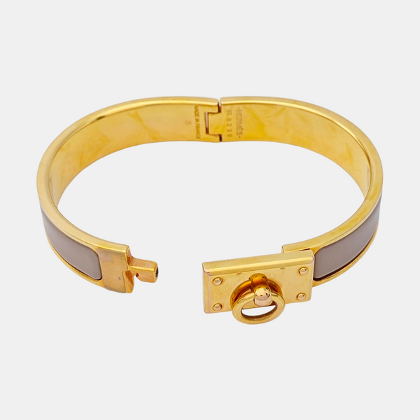 Clic Anneau Metal Gold Bangle