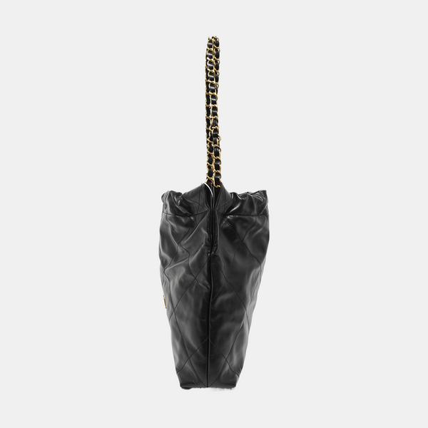 CHANEL 22 Small Quilted Calfskin Black
