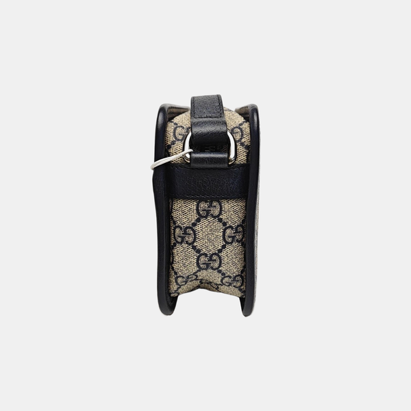 GG Supreme Mini Monogram Coated Canvas Beige