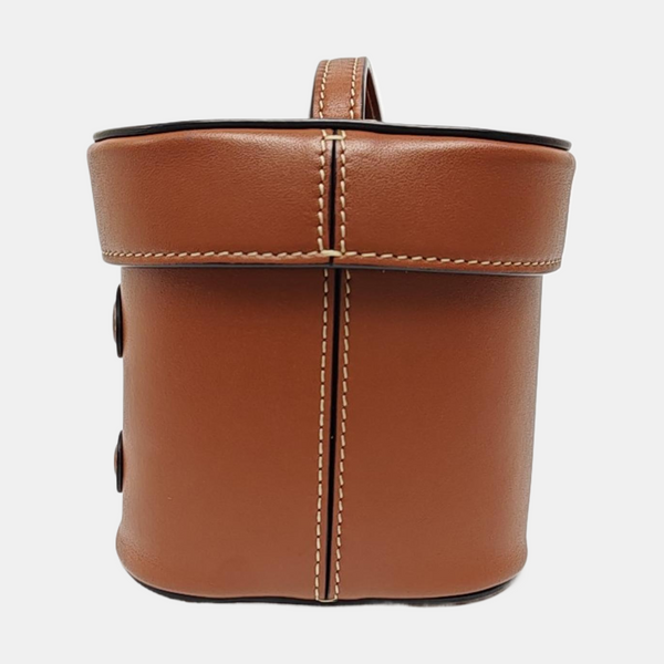 Calfskin Shoulder Bag Brown