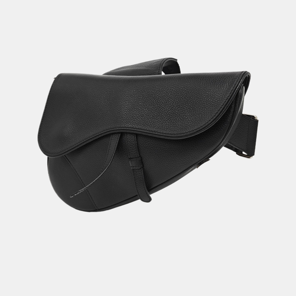 Saddle Medium Calfskin Black