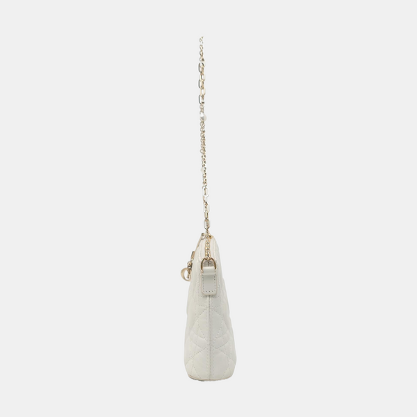 Cannage Calfskin Mini White