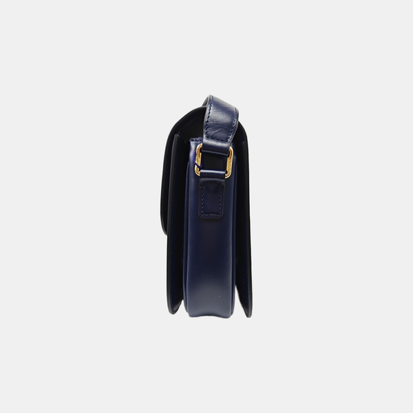 Authenticated pre-owned TRIOMPHE Medium Calfskin Blue - Crossbody Bag at Looply