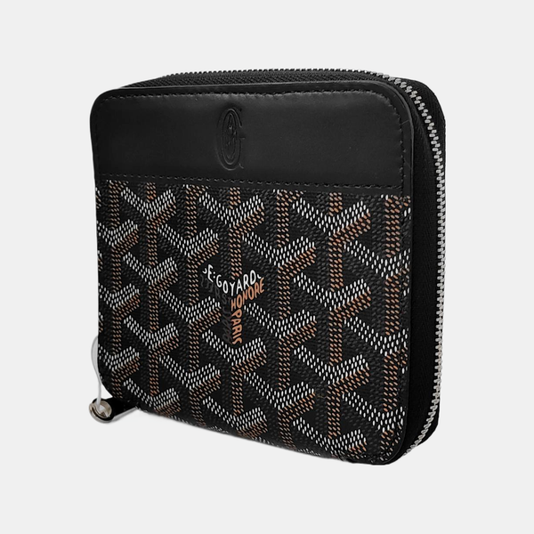 Saint-Marc Coated Canvas Black Wallet