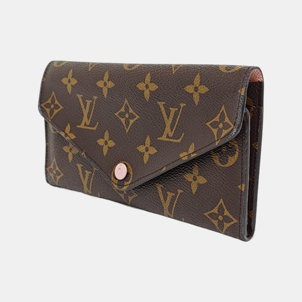JOSÉPHINE Monogram Coated Canvas Brown Wallet