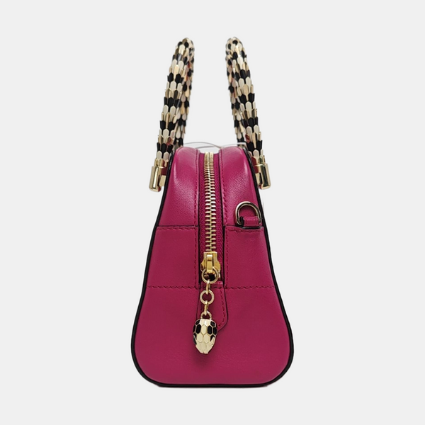 SERPENTI SCAGLIE Piel de becerro Roja