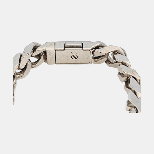 Monogram Metal Silver Bracelet